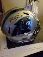 MATT CORRAL signed FULL size CAROLINA PANTHERS Helmet  f/s JSA & FANATICS coas