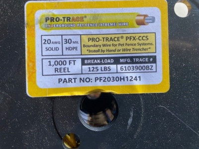 Pro Trace PFX-CCS Boundary Wire For Pet Fence Systems, 1000 FT, 20AWG, 30 MIL