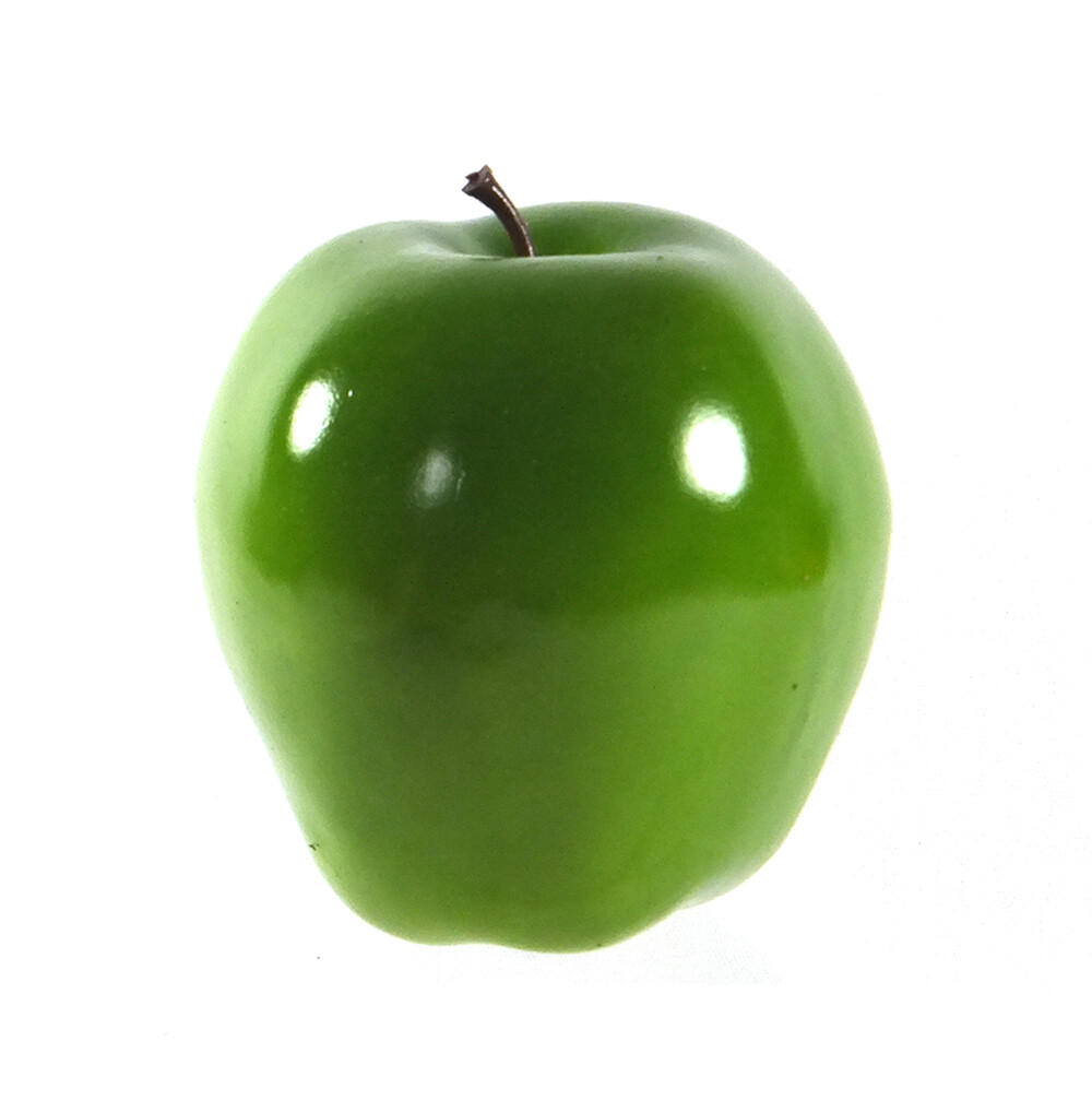Artificial Washington Apple Large Plastic Fruit Oblong Green