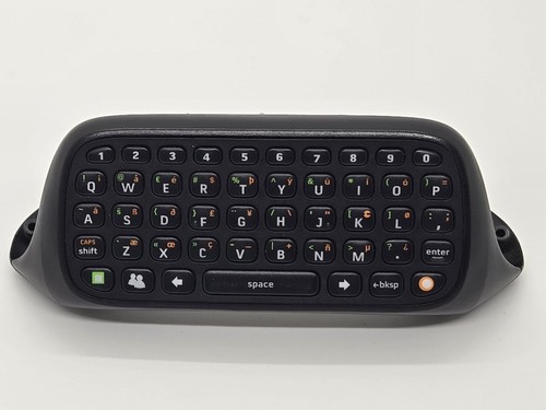 Official Xbox 360 ChatPad Black Controller Keyboard X852479-001 Untested - Picture 8 of 8