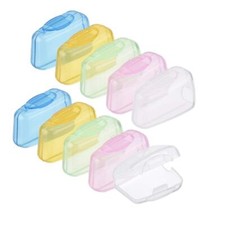 Paquete de 10 tapas protectoras para cabezales de cepillos de dientes de viaje