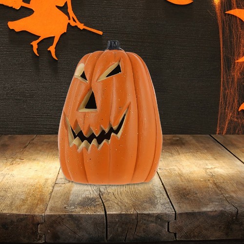 LED Orange Pumpkin Lights | Outdoor Halloween Decor String - Picture 7 of 8