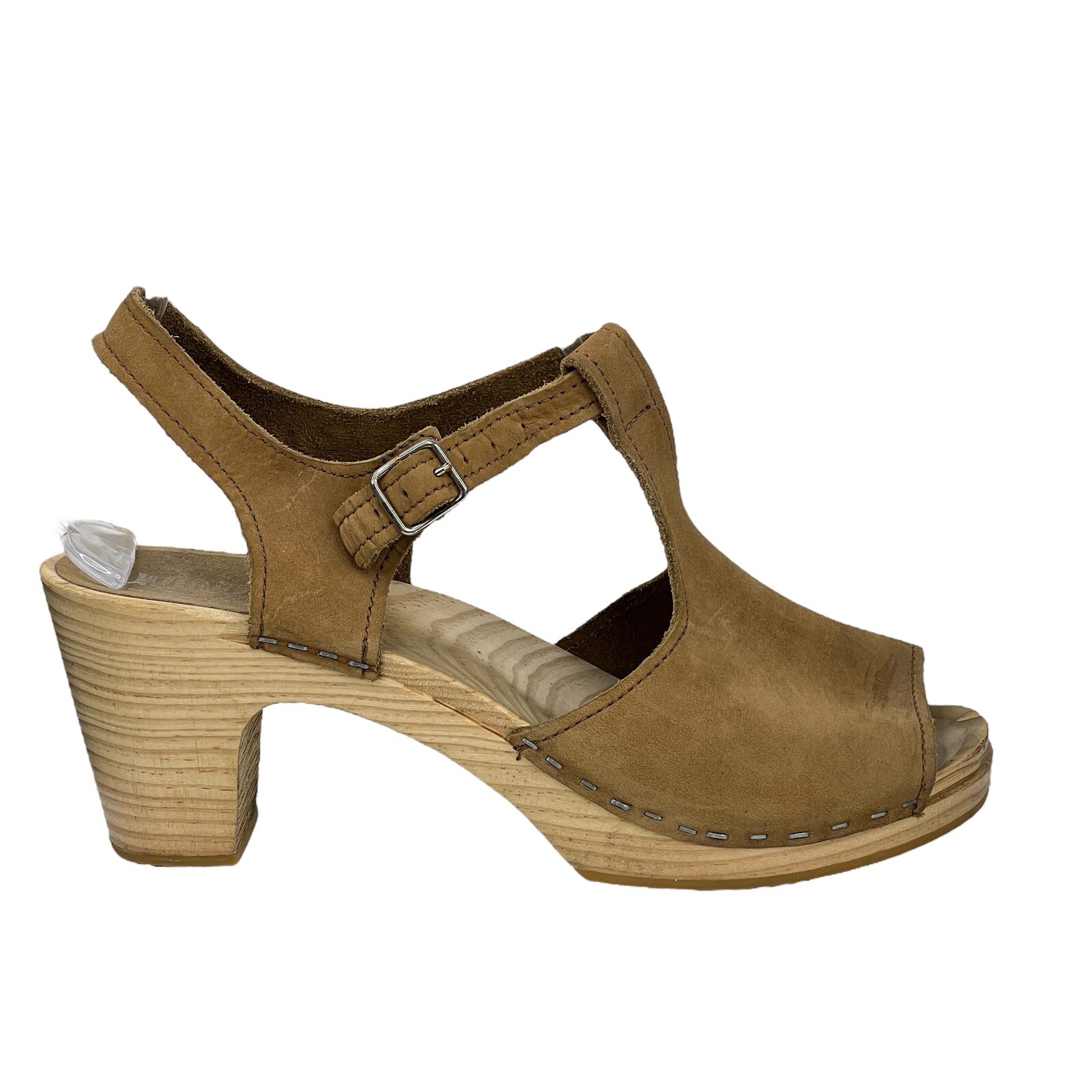 Sandgrens Swedish Nice Leather Wooden Clog Comfort Sa… Gem