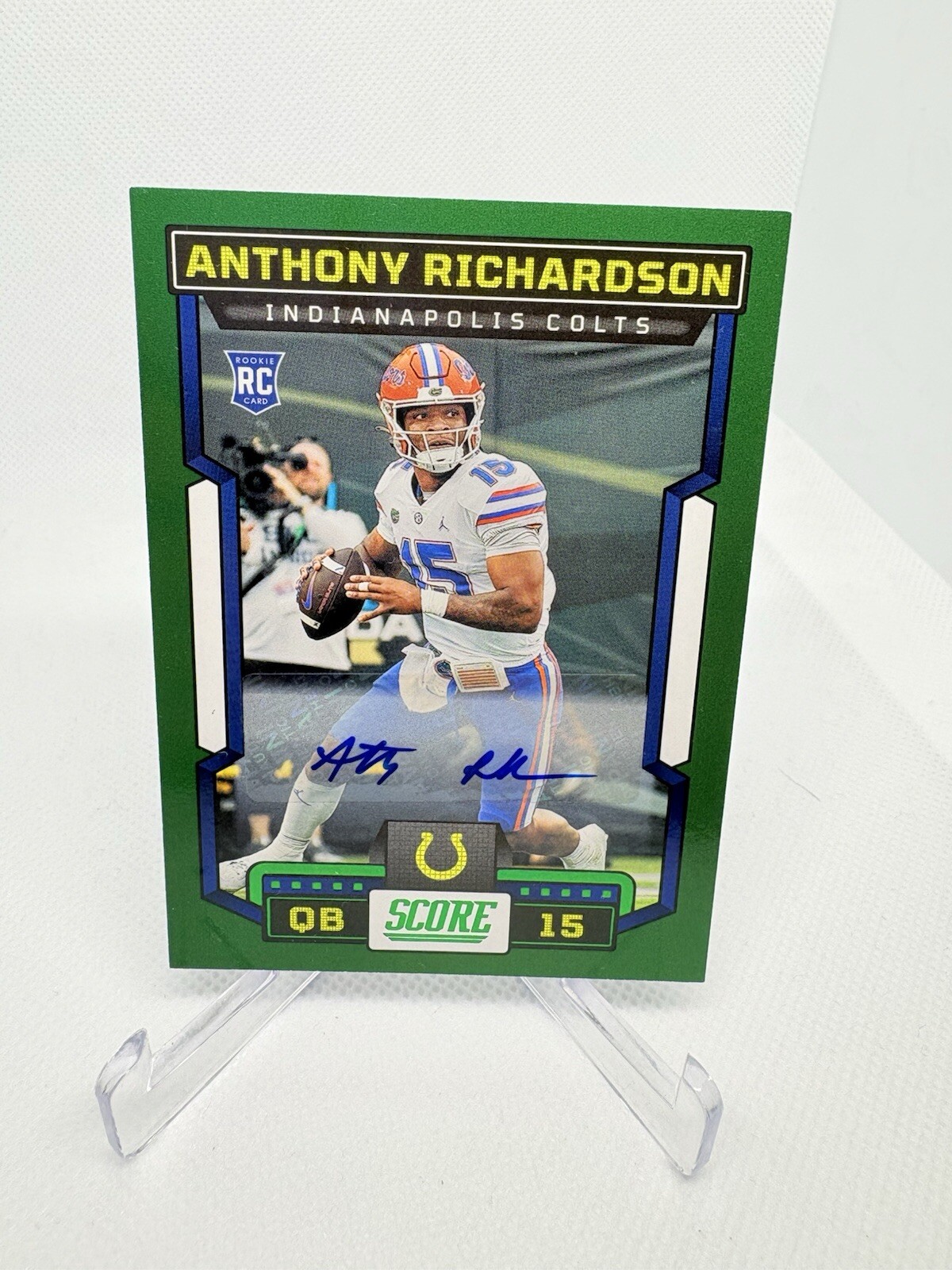 2023 Score #304 Anthony Richardson Signatures Rookie Auto