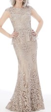 MGNY Mori Lee 72230  Mother Of Bride Cocktail Evening Gown Dress Size 4-6
