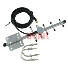 2.4GHz Stainless Steel 5 Elements WIFI CCTV Transmitter Yagi Antenna SMA Male