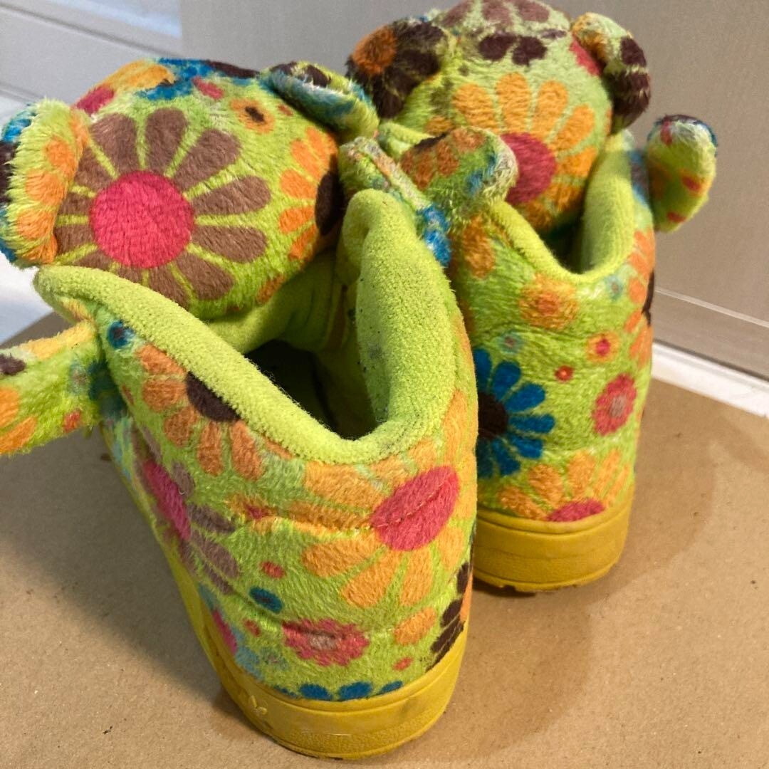 Baby Size Adidas Jeremy Scott Bear Flower Power G61077 US9.5K(Not9