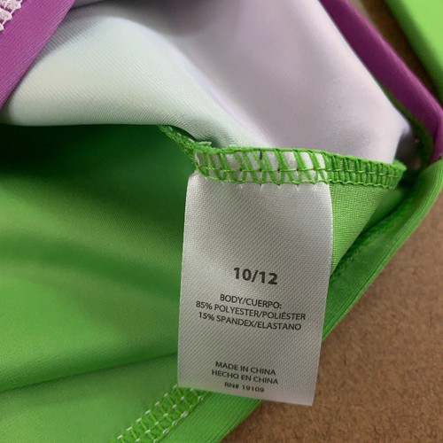 Marvel Boys 10/12 Green Hulk Graphic UPF 50+ Long Sleeve Rash Guard Swim Top NWT - Picture 5 of 5
