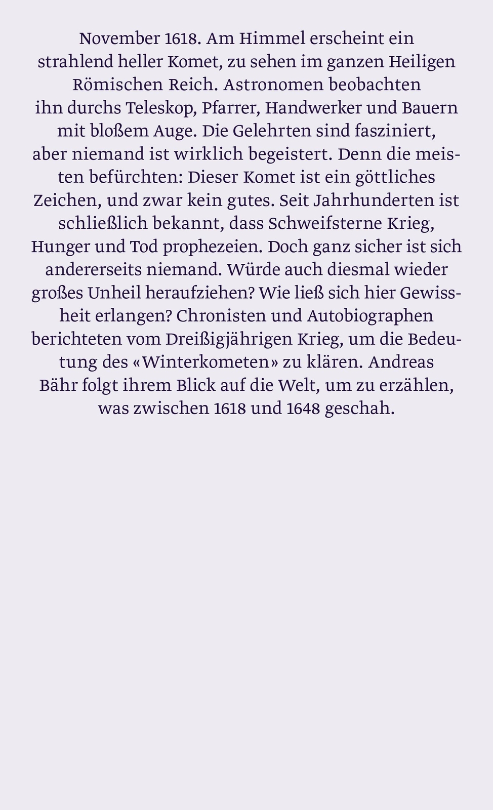 Thumbnail - Andreas Bähr / Der Grausame Komet9783498006792