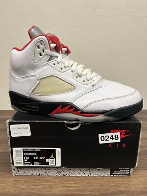 ナイキ　Air Jordan 5 Retro ‘Fire Red’ 24cm Nike Air Jordan 5 Retro Fire Red White Black Chicago Size 13