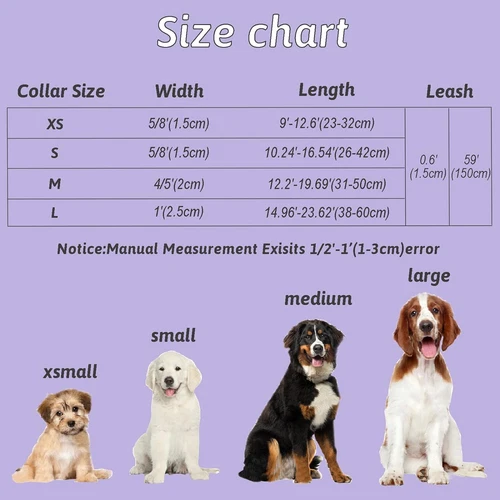 Soft Dog Collar for Boy Girl Dogs Adjustable Puppy Collars, Floral M - Picture 3 of 6