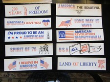 200 YEARS OF FREEDOM bumper sticker authentic 1976 item 3"x12"