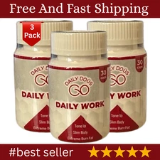 (3 Packs) Daily Work Pills  *** Brand New and Sealed, by Daily Dous / Skinny 365