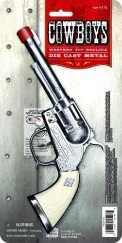 Pistola de juguete de carga lateral de acero fundido a presión para vaquero Parris Toys Foto 2 de 2