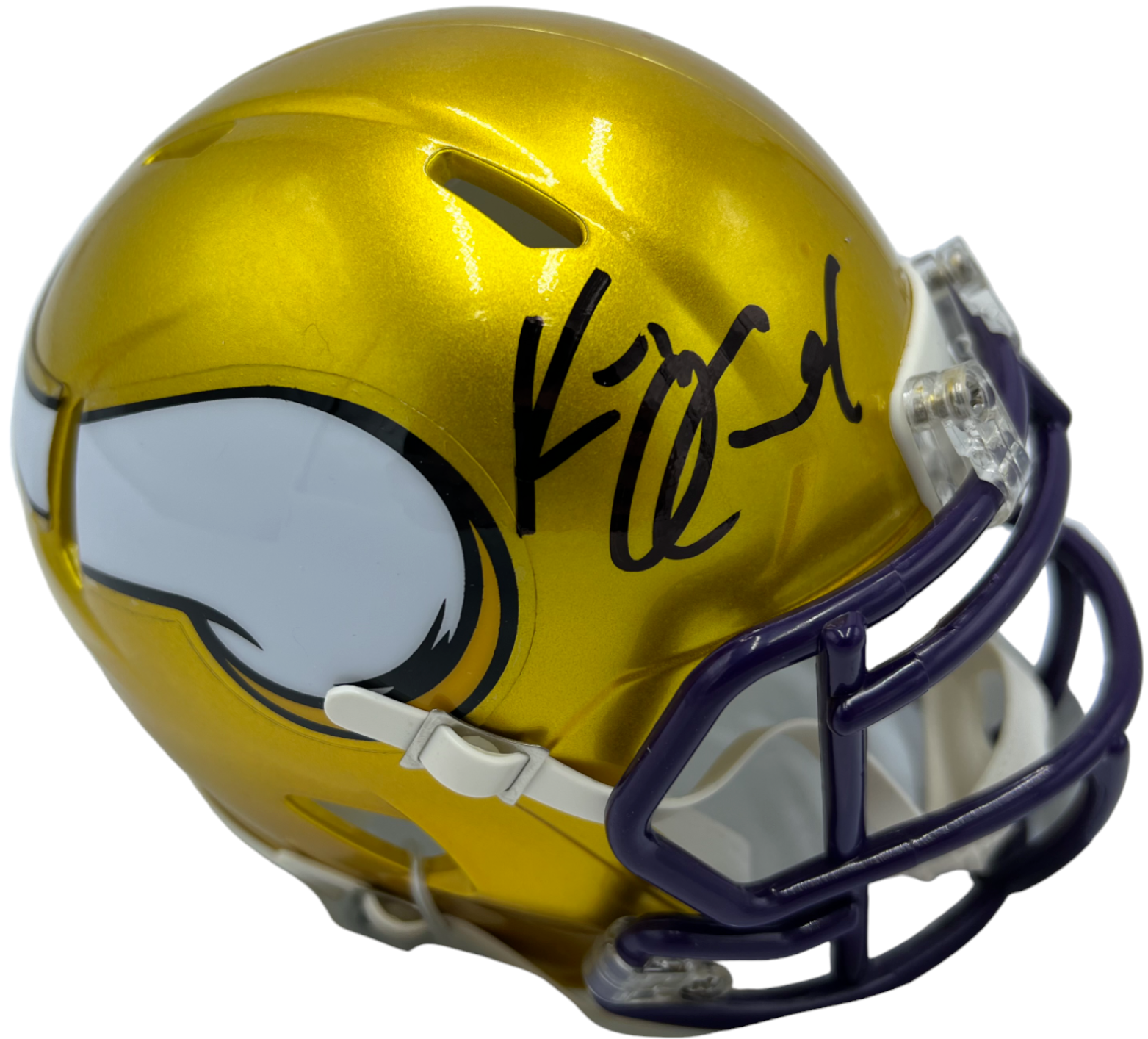 Kevin O'connell Autographed Signed Kevin O Connell Minnesota Vikings Football Flash Mini Helmet JSA 
