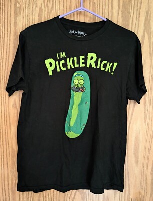 Rick & Morty  I m Pickle Rick!  Pickle Rick s T-Shirt Cartoon Network sz M