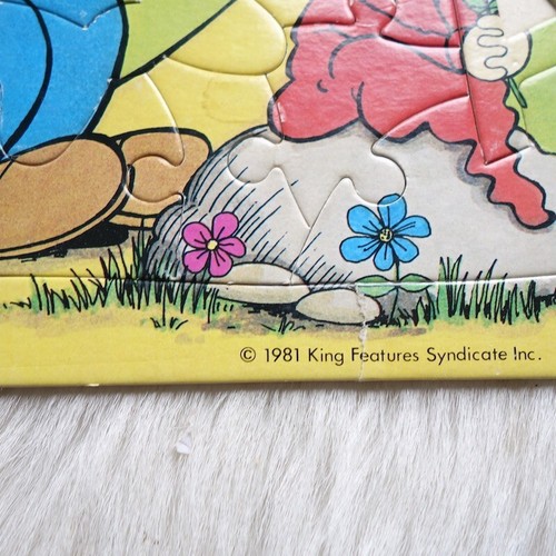 Vintage POPEYE Puzzle 1981 POPEYE Tv Show Puzzle POPEYE Cartoon Frame Tray - Picture 2 of 7