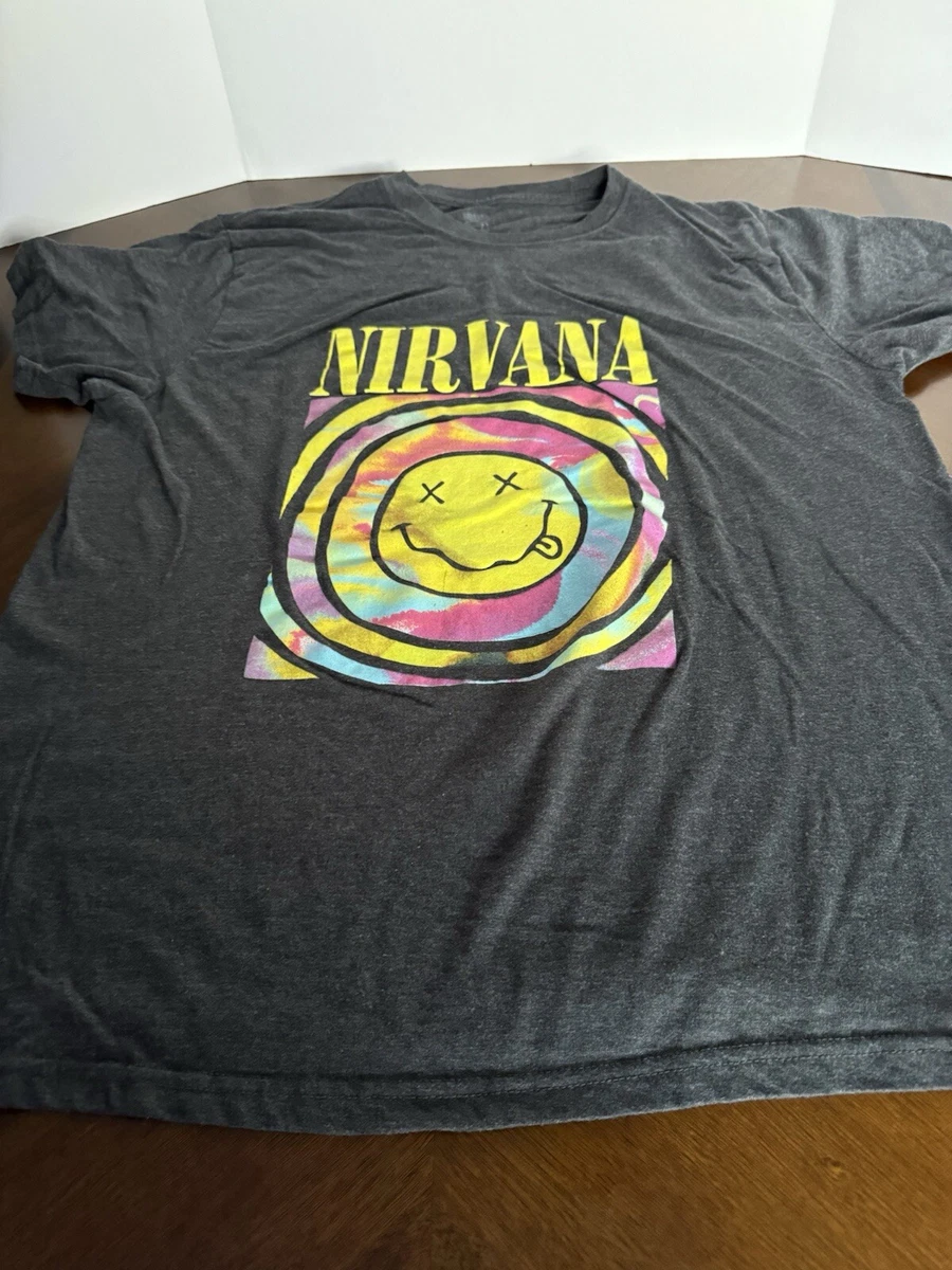 NIRVANA 2XL SHORT SLEEVE MULTI-COLORED T-SHIRT PRE-OWNED | eBay