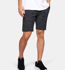 Under Armour Men's UA Speckle Terry Shorts 1347284-001 Black Size 2XL NWT