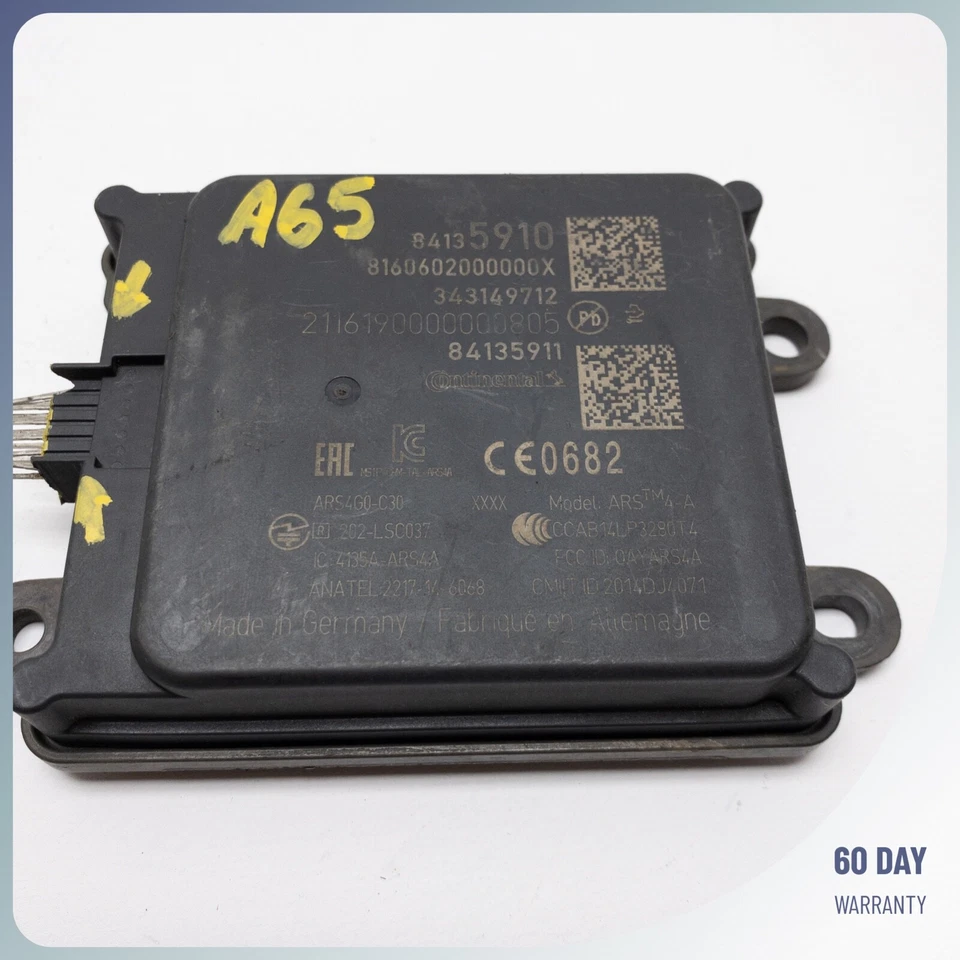 Sensor de distancia de control de crucero 17-23 Cadillac GMC Buick 84135911 343149712 Foto 2 de 4