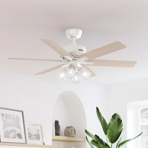 Hunter 52 inch Fonthill ENERGY STAR® HunterExpress Fresh White Ceiling Fan - Picture 2 of 19