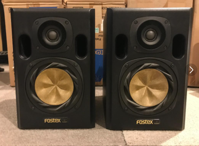Fostex NF-01A 2-piece Set Audio Speaker 2-way Very Good Condition 