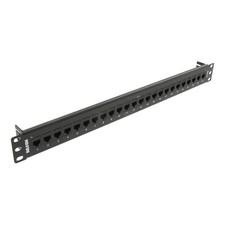 Belden AX103253 24 Port 1U CAT6 KeyConnect Patch Panel Black