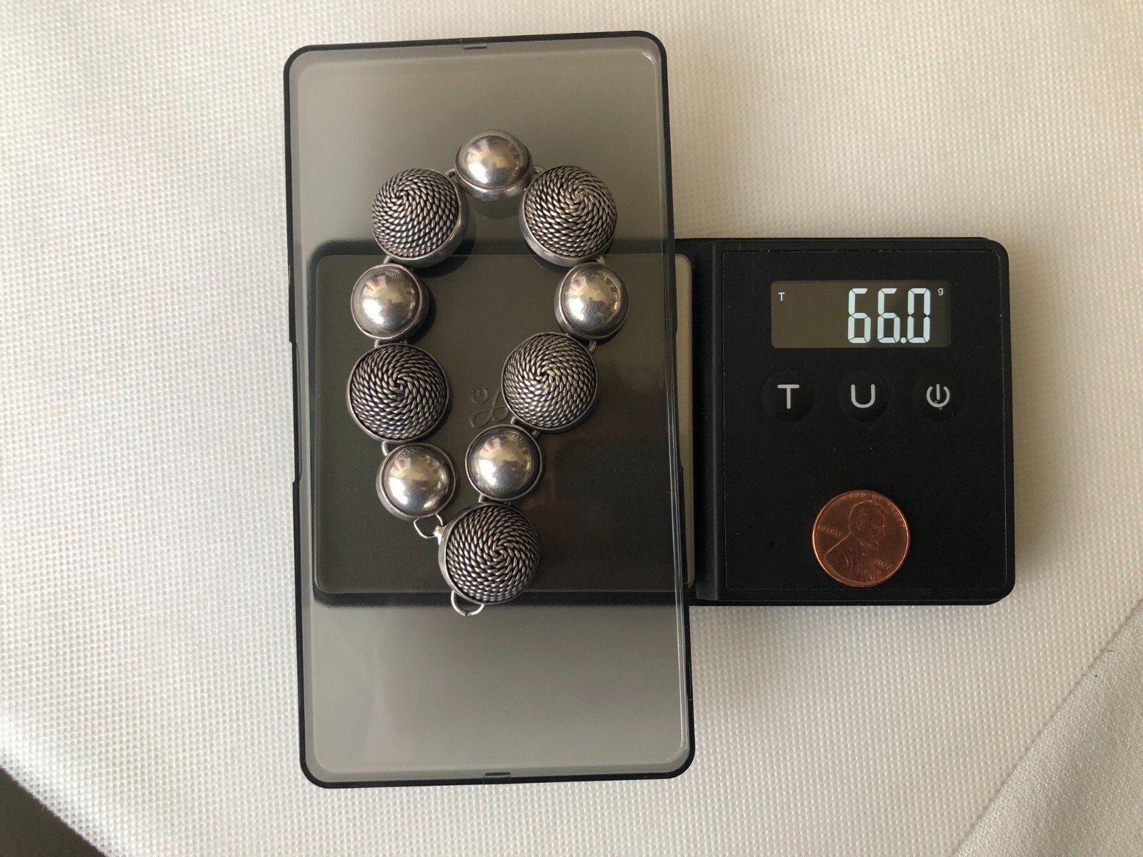 Solid Space Age Byzantine Chain Sterling Silver S… - image 22