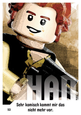 LEGO Star Wars Serie 3 Trading Card Nr. 151 - Han Solo - Kunst Karte