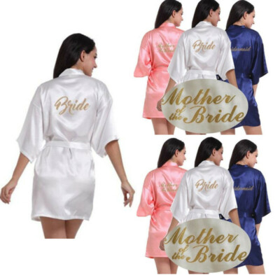 bride silk robe