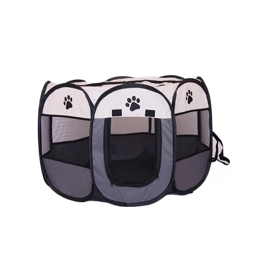 Recinto per Cani da Interno Box per Animali Cuccioli Gatti Pieghevole 115x61cm - Imagen 10 de 16