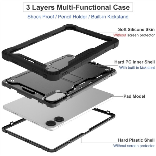 Für Xiaomi Redmi Pad Pro 12.1" 2024 Tasche Schutz Hülle Stoßfeste Ständer Cover - Afbeelding 14 van 39