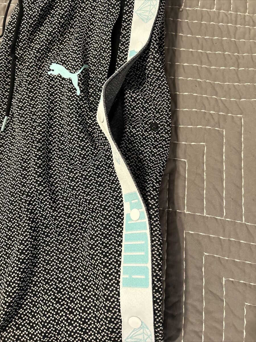 PUMA Diamond Supply Collab Men's Black And White Snap Track PUMA Diamond Supply Collab Men's Black And White Snap Track