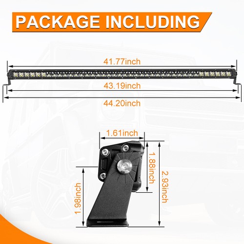 12"22"32"42"52Inch SLIM LED Light Bar Spot Flood Work Driving For Wrangler JK CJ - Picture 5 of 52