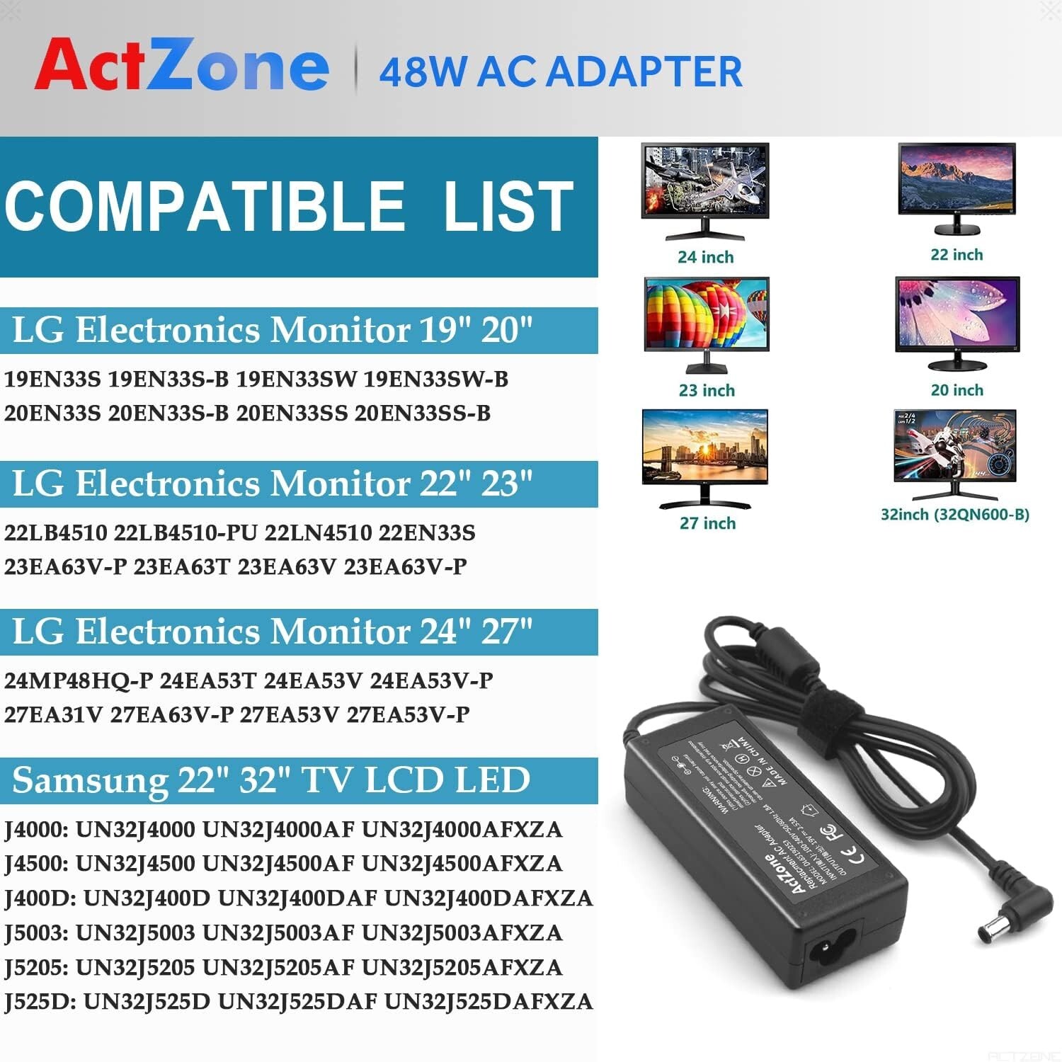 Power Cord for LG and Samsung TVs LCD /LED/Plasma TV DL651190253 eBay