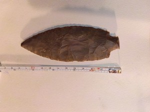 Native American Indian Spear Point Arrowhead.
