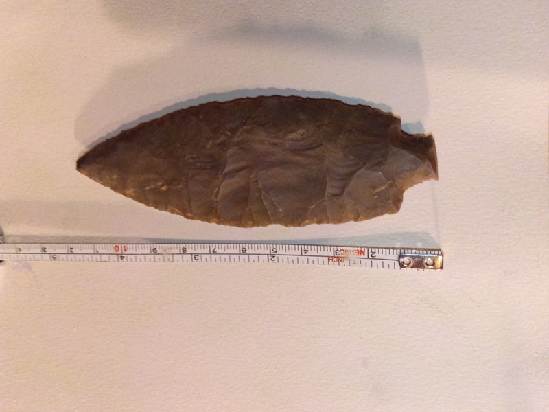 Native American Indian Spear Point Arrowhead.