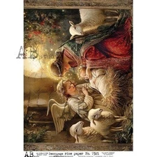 Holy Night #7321 | A4 Rice Paper | Paper for Decoupage | AB Studios