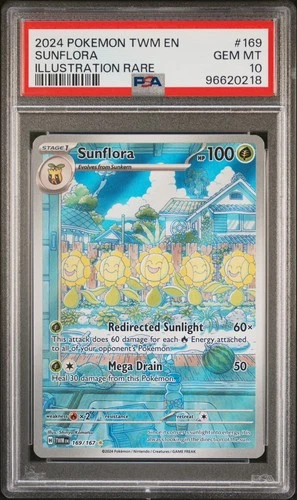 Sunflora #10 - 2024 Pokemon Twm En-Twilight Masquerade - PSA 10