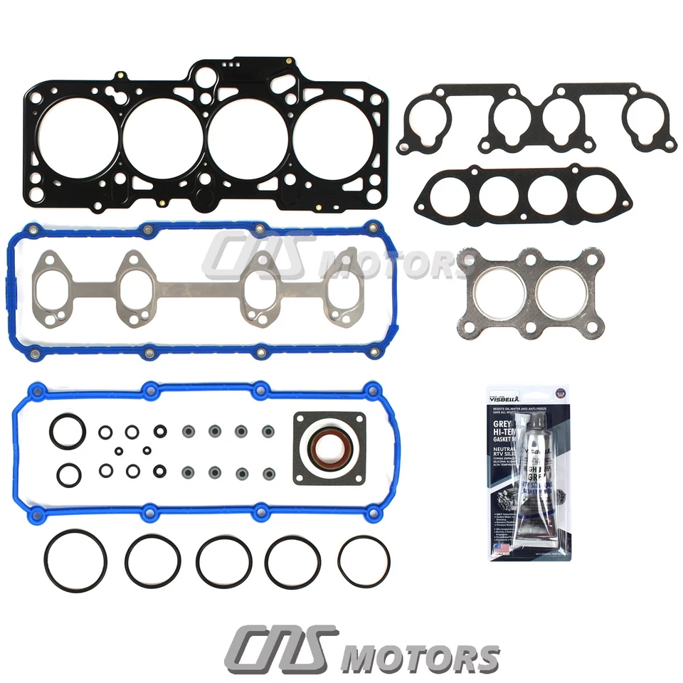 Cylinder Head Gasket Set For 98-06 Volkswagen Bettle Golf Jetta 2.0L SOHC L4 8V Foto 2 de 2