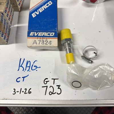 Everco A7824 A/C FITTING straight male insert 5/8'' - 3/4'', Vintage NOS