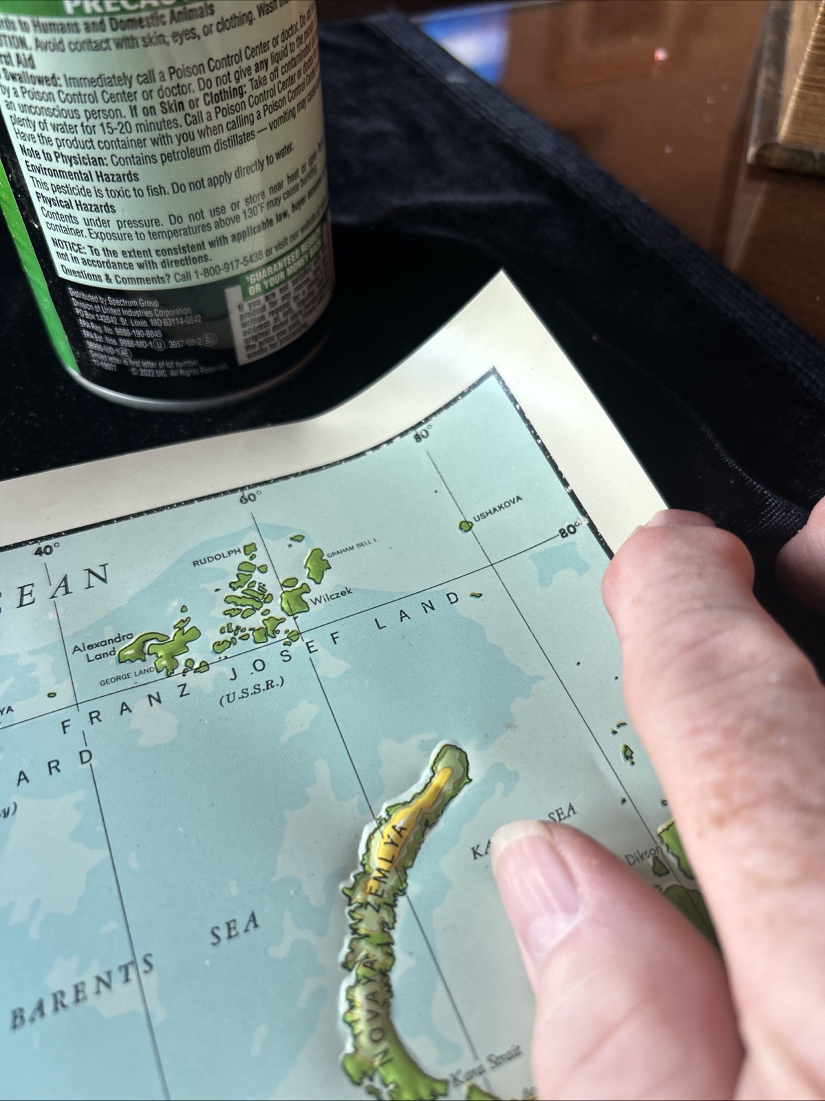 Vintage 3-D plastic relief map of “The World” U. S. Army Map 1963 20" x 27"