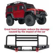 Metal RC Car Adjustable Front Bumper Accessory Fit For SCX10 TRX4 1/10 RC LW