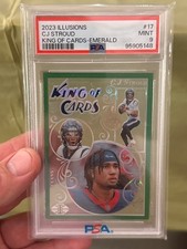 2023 Panini Illusions C.J. Stroud RC Rookie King Of Cards Emerald Green #17