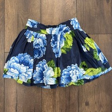 Abercrombie and Fitch Y2K Blue Floral Mini Skirt