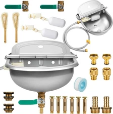 2 Set 4L/135oz Automatic Animal Drinking Water Bowl with as the picture shown 