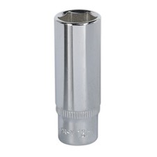 Image of Sealey SP1413D WallDrive® Socket 13mm Deep 1/4"Sq Drive Fully Polished
