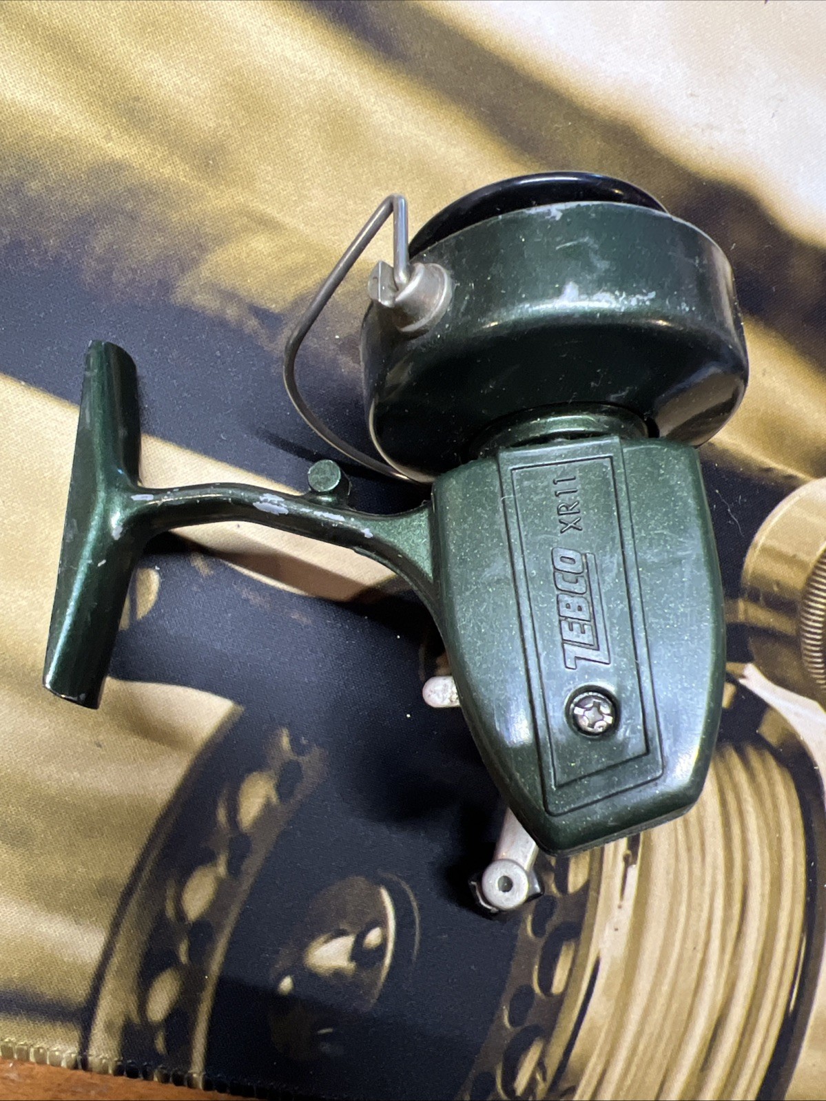 Zebco XR11 Green Vintage Spinning Reel Works Well Made In Ja