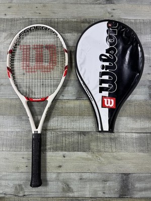 Wilson Federer 100 Tennis Racquet 4 3/8 Grip 100 Sq In White Cover