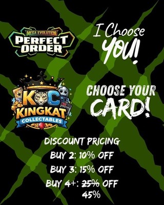 Choose Your Card! Pokemon Mega Evolutions Perfect Order Holo & Reverse Holo NM